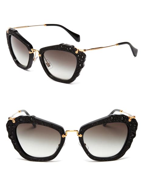 viral miu miu sunglasses|miu miu sunglasses cat eye.